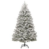 Kunstkerstboom met Sneeuw - 210 cm - 57% Korting