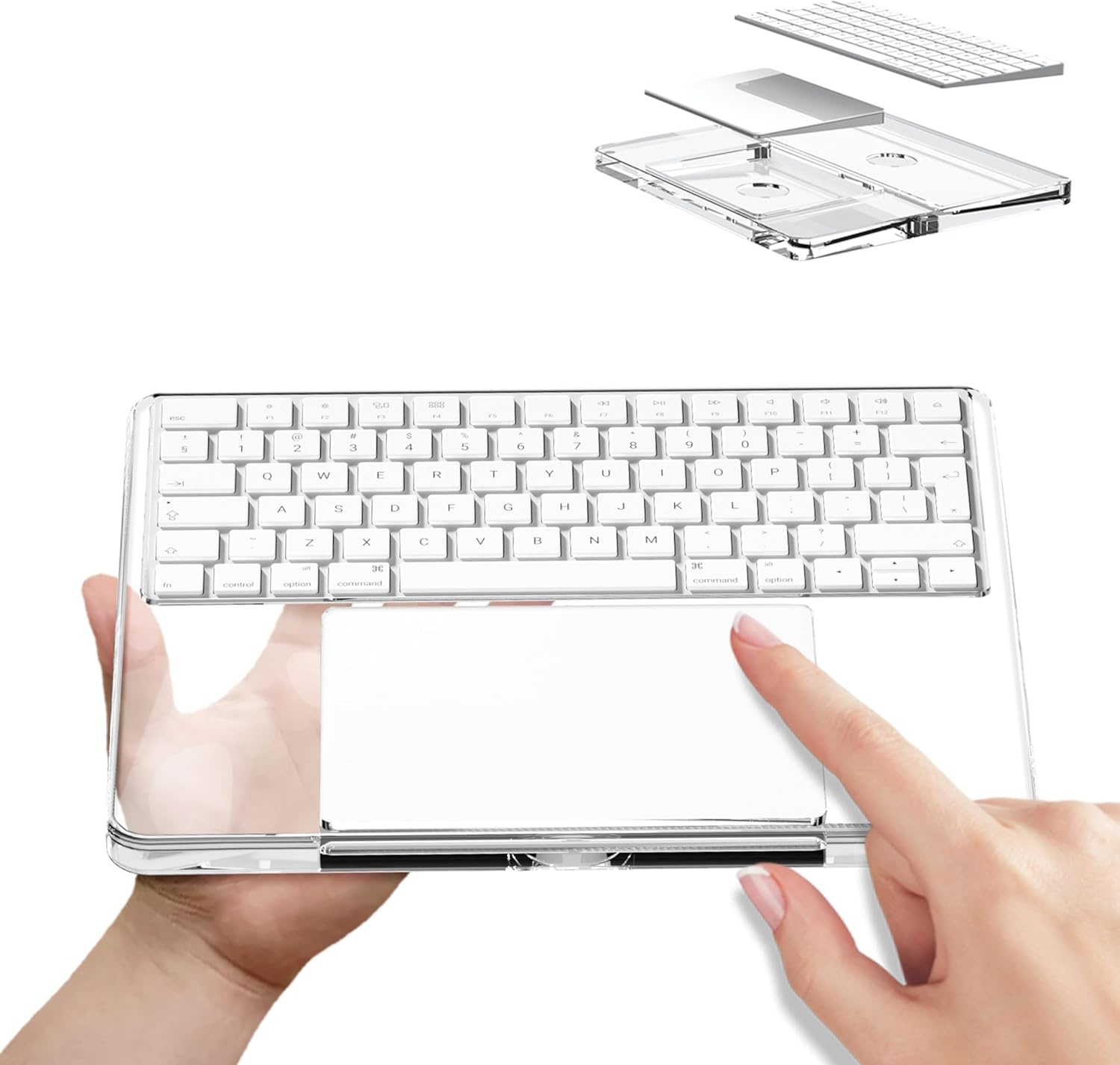 Ergonomische Acryl Toetsenbord & Touchpad Houder - 36% Korting