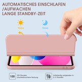 Roze QWERTZ Toetsenbord Case met Penhouder voor iPad 10e Gen (10.9")