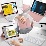 Roze QWERTZ Toetsenbord Case met Penhouder voor iPad 10e Gen (10.9")