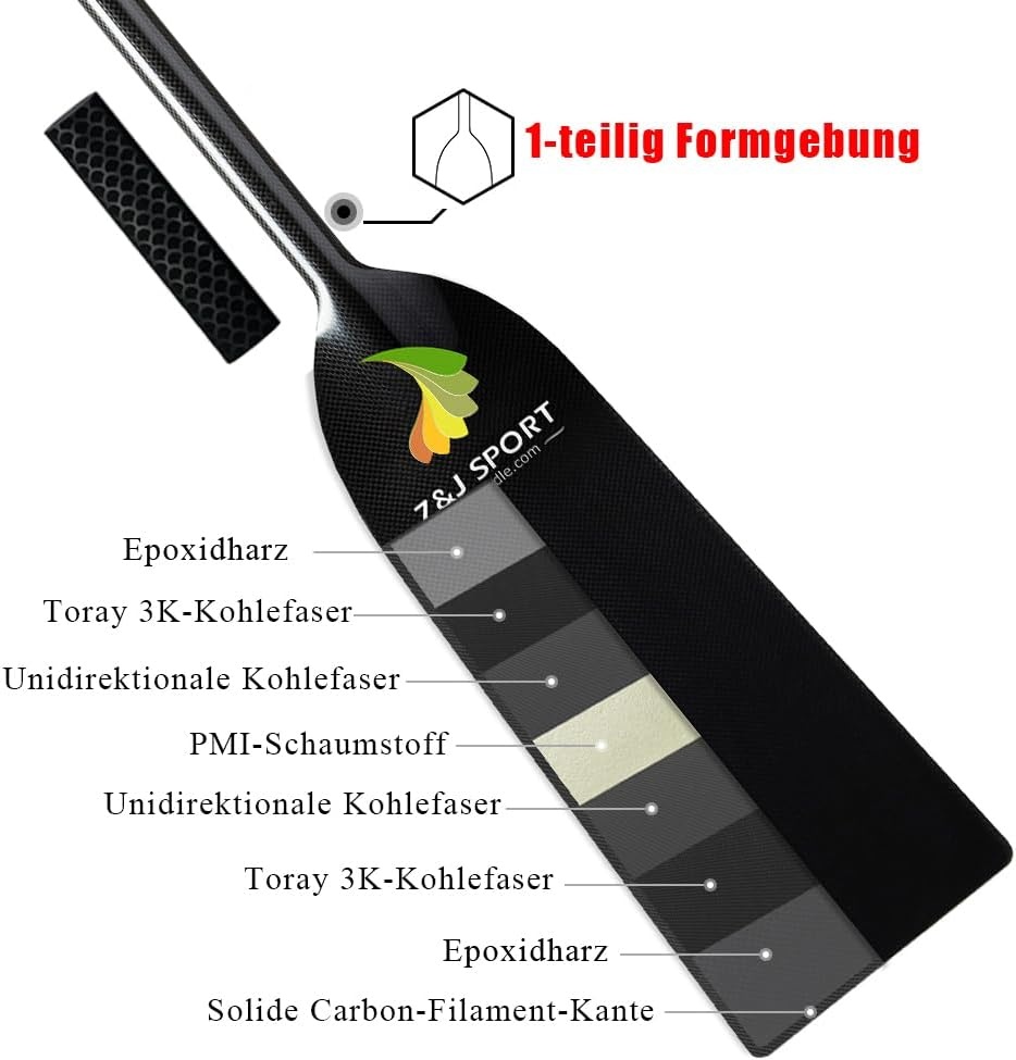 Geretourneerde Carbon Drakenboot Peddel 110-132cm - 41% Korting!