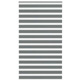 vidaXL Zebra rolgordijn Donkergrijs - 135x200 cm - 72% Korting