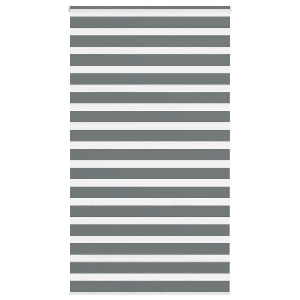 vidaXL Zebra rolgordijn Donkergrijs - 135x200 cm - 72% Korting