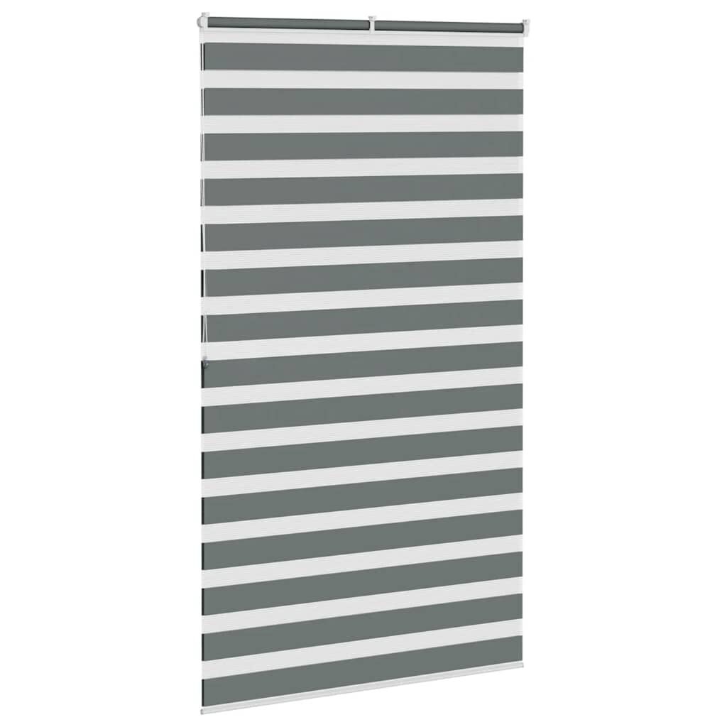 vidaXL Zebra rolgordijn Donkergrijs - 135x200 cm - 72% Korting