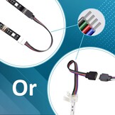 LED Strip Connector Set 37-delig 10mm RGB 5050 - Soldeervrij