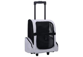 VidaXL Huisdierentrolley Inklapbaar Grijs - Nu 42% Korting!