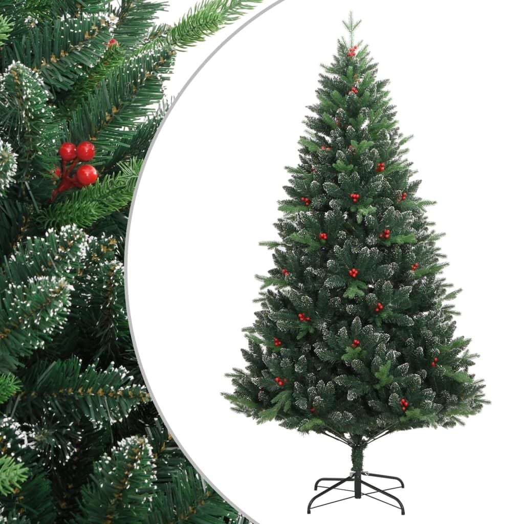 Kunstkerstboom 150cm met rode bessen - 57% Korting!