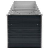 Verhoogde Plantenbak 320x80x77 cm Gegalvaniseerd Staal Antraciet (34% Korting!)