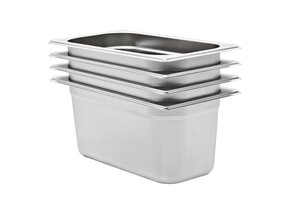 vidaXL Gastronormbakken GN 1/3 (4 st.) RVS - 46% Korting