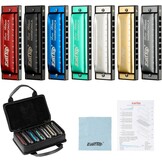 Blues Harmonica Set 7-delig - Beginners & Gevorderden (41% Korting!)