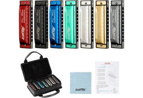 Blues Harmonica Set 7-delig - Beginners & Gevorderden (41% Korting!)