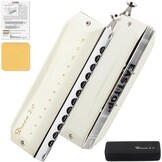 Chromatische Mondharmonica C Zwart - 52% Korting