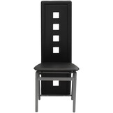 vidaXL Eetkamerstoelen Kunstleer Zwart (43% Korting!)