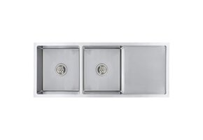 vidaXL Dubbele Spoelbak RVS - 48% Korting