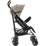 Kikkaboo kinderwagen, stalen frame, mand, afneembare voorwielen, kleuren: bruin