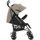 Kikkaboo kinderwagen, stalen frame, mand, afneembare voorwielen, kleuren: bruin