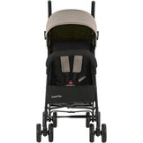 Kikkaboo kinderwagen, stalen frame, mand, afneembare voorwielen, kleuren: bruin