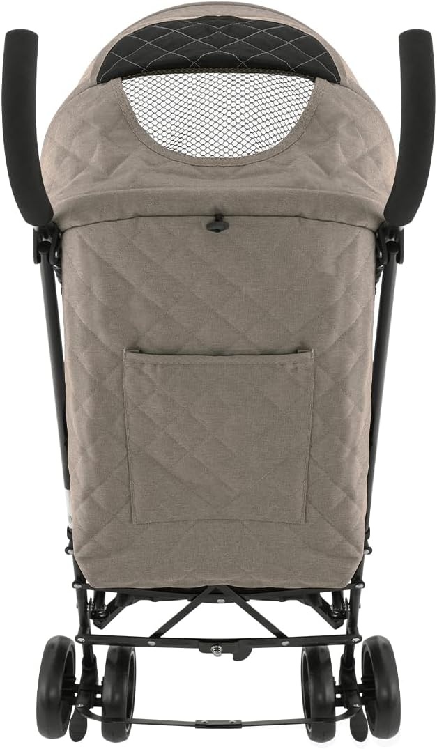 Kikkaboo kinderwagen, stalen frame, mand, afneembare voorwielen, kleuren: bruin