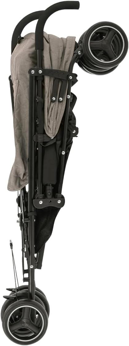 Kikkaboo kinderwagen, stalen frame, mand, afneembare voorwielen, kleuren: bruin