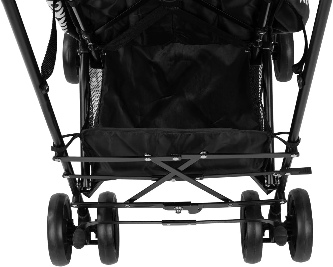 Kikkaboo kinderwagen, stalen frame, mand, afneembare voorwielen, kleuren: bruin