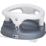 Rotho Babydesign Badzitje, met scharnierende ring en kinderveiligheidsslot, 7-16 maanden, tot 13 kg, BPA-, 35 x 31,3 x 22 cm, parelzilver/wit