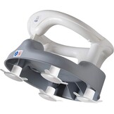 Rotho Babydesign Badzitje, met scharnierende ring en kinderveiligheidsslot, 7-16 maanden, tot 13 kg, BPA-, 35 x 31,3 x 22 cm, parelzilver/wit