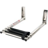 FreeTec Roestvrijstalen bootladder, antislip, telescopische badladder, zwembadladder