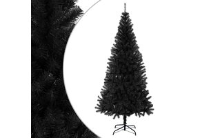 Zwarte Kunstkerstboom met Standaard, 240cm, 78% Korting