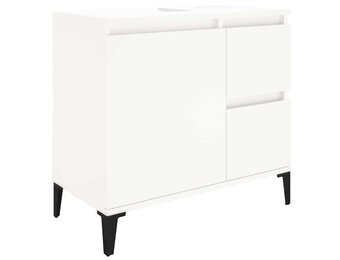 vidaXL Badkamerkast 65x33x60 cm bewerkt hout wit