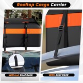 Einesin Dak Imperiaal Tas Opvouwbaar met Antislipmat en Bagageslot voor Auto's, Vans en SUV's (112 x 86 x 43 cm)