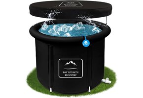 Opvouwbaar IJsbad Zwart Ø90x75cm - Spierherstel + 34% Korting
