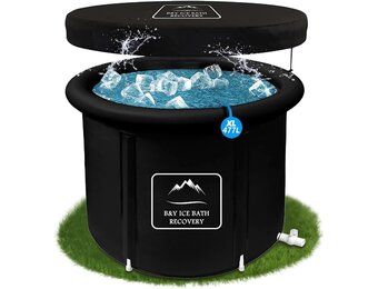 B&Y Opvouwbaar IJsbad 90 cm Zwart - Relax en Herstel