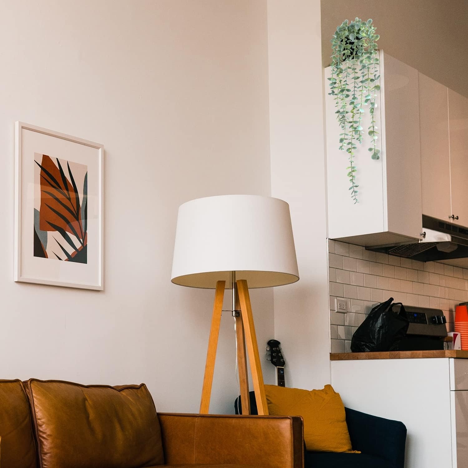 Opknoping Planten Kunstmatige Decor Nep Ingemaakte Hangende Wijnstokken Levensecht Groen voor Nieuwe Woondecoratie 1 STKS Lichtgroen