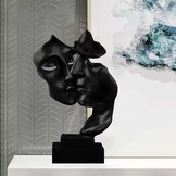 Sculptuur, decoratie voor woonkamer, moderne harssculptuur, stabiele plaatsing, geschikt voor het decoreren van woonkamer, bar, kamer, kantoor