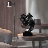 Sculptuur, decoratie voor woonkamer, moderne harssculptuur, stabiele plaatsing, geschikt voor het decoreren van woonkamer, bar, kamer, kantoor