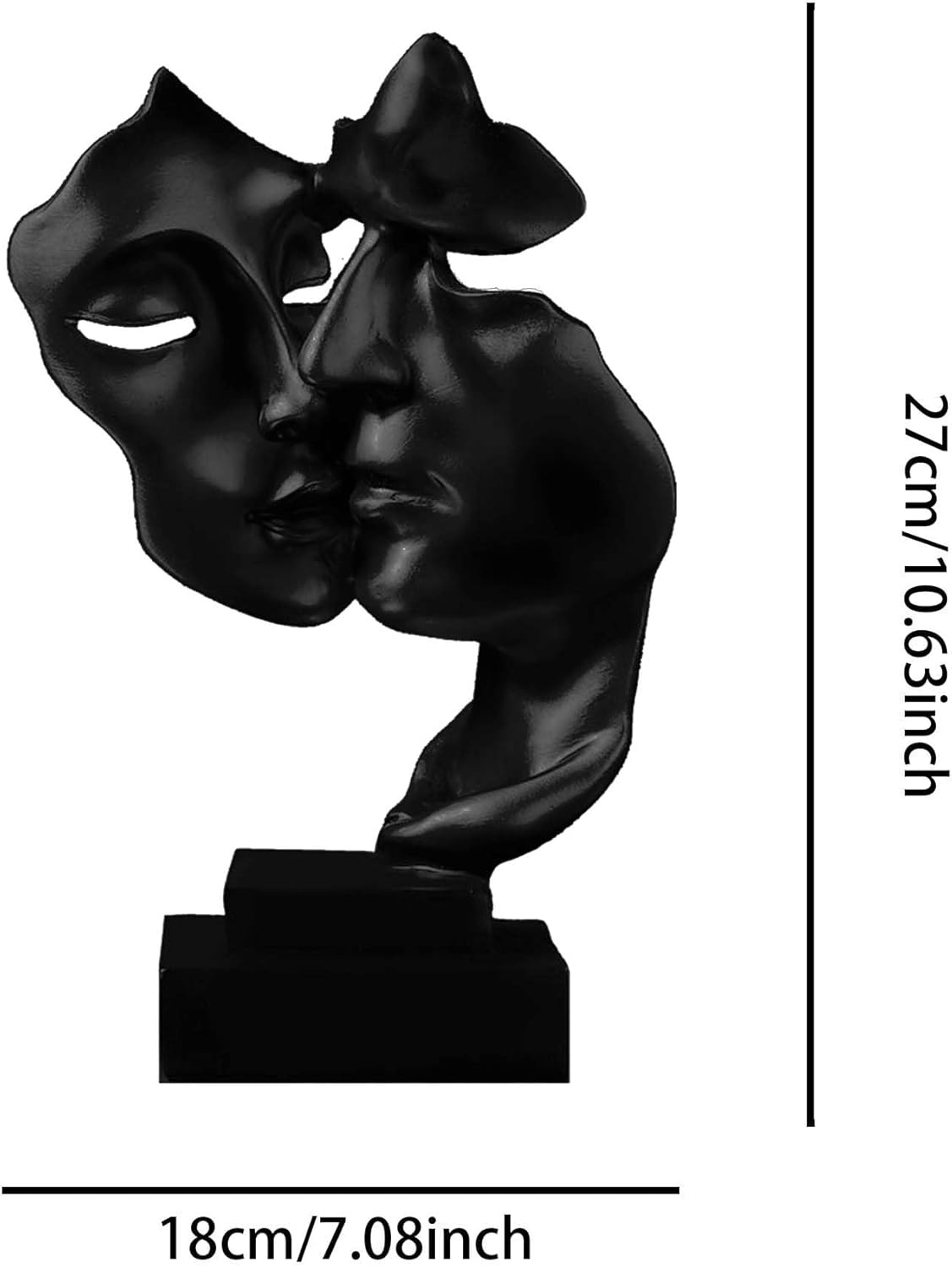 Sculptuur, decoratie voor woonkamer, moderne harssculptuur, stabiele plaatsing, geschikt voor het decoreren van woonkamer, bar, kamer, kantoor