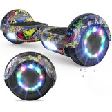 VOUUK Hoverboard, 6.5 inch tweewielig zweefplank met Bluetooth-luidspreker en LED-lichten, geschikt voor zowel kinderen als volwassenen. (HIP)