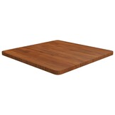 vidaXL Tafelblad vierkant 60x60x2,5cm behandeld eiken donkerbruin