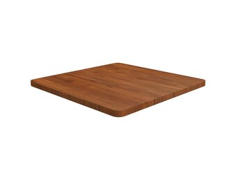 vidaXL Tafelblad vierkant 60x60x2,5cm behandeld eiken donkerbruin