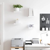VidaXL Wandschappen Zwevend 4 Stuks - Wit - 59% Korting!