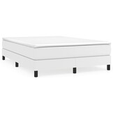 vidaXL Bedframe kunstleer wit 140x200 cm