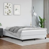 vidaXL Wit Kunstleren Bedframe 140x200 cm - 34% Korting!