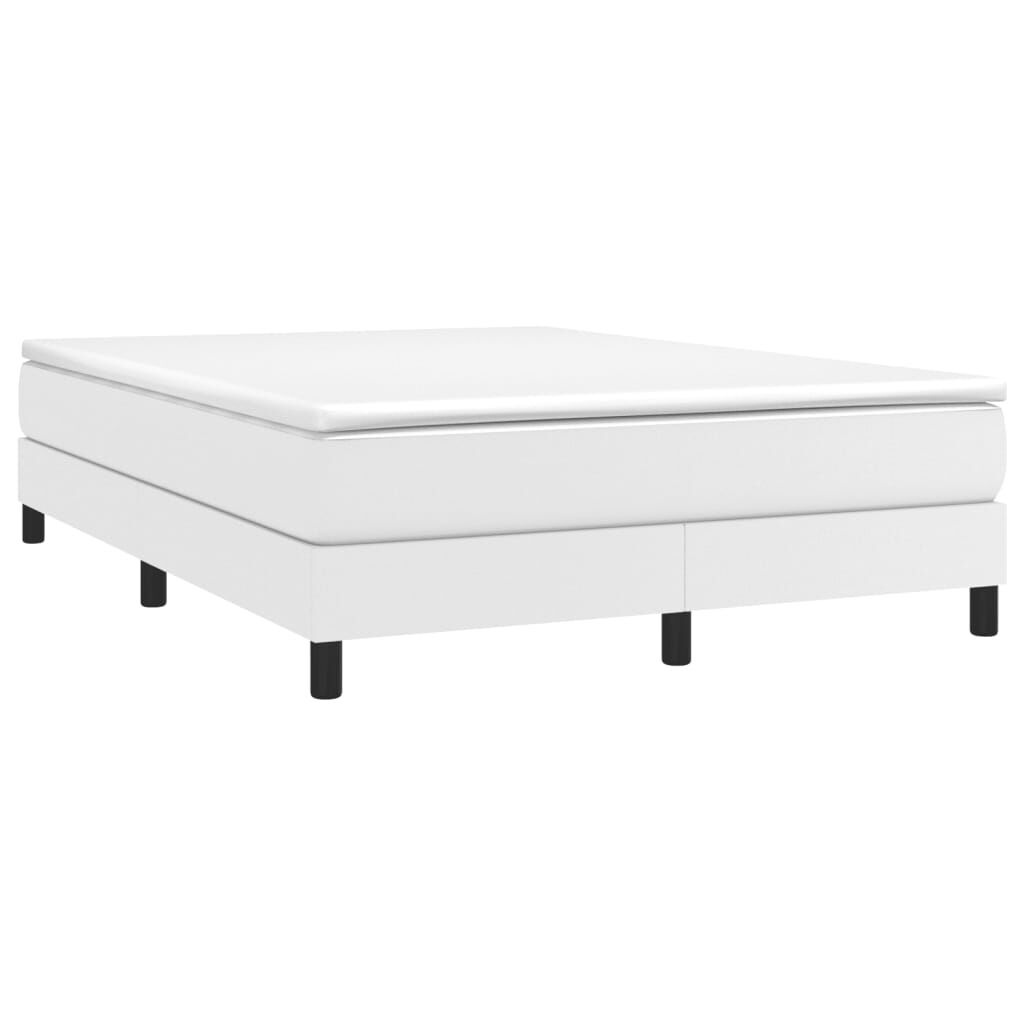 vidaXL Bedframe kunstleer wit 140x200 cm