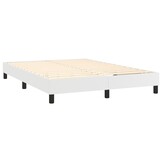 vidaXL Bedframe kunstleer wit 140x200 cm
