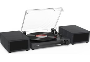 Geretourneerde Platenspeler Zwart met Bluetooth & 30% Korting