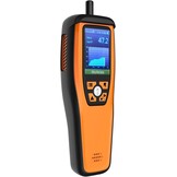 Binnenluchtkwaliteitsmeter voor PM2.5, PM10, CO2, HCHO, Temp & Vocht | Draagbaar met alarm, datalogging, kleurenscherm