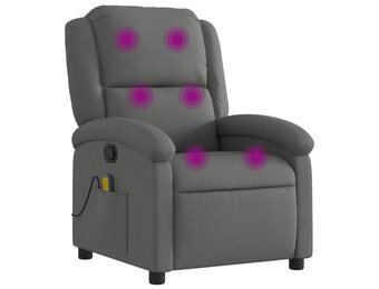 vidaXL Massagestoel Donkergrijs - 52% Korting!
