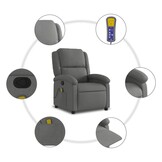 vidaXL Massagestoel Donkergrijs - 52% Korting!