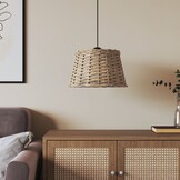 vidaXL Wicker Plafondlampenkap Ø38cm Bruin - 60% Korting