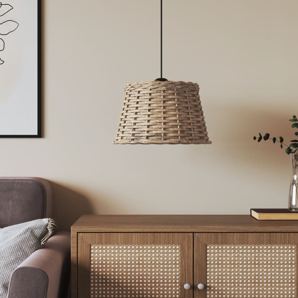 vidaXL Wicker Plafondlampenkap Ø38cm Bruin - 60% Korting